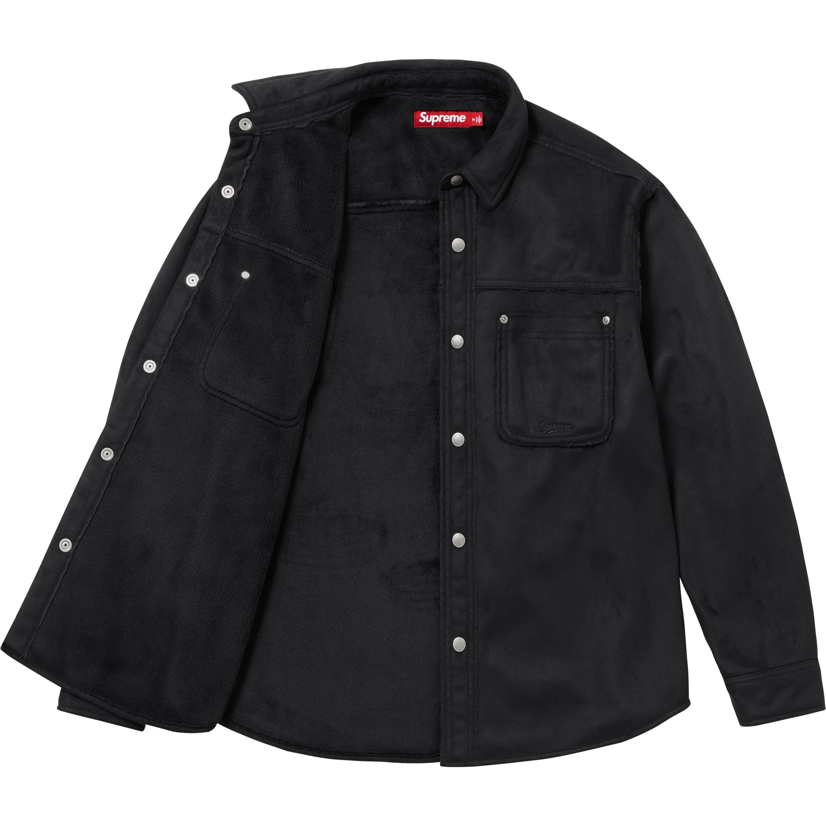 Faux Suede Snap Shirt view 9